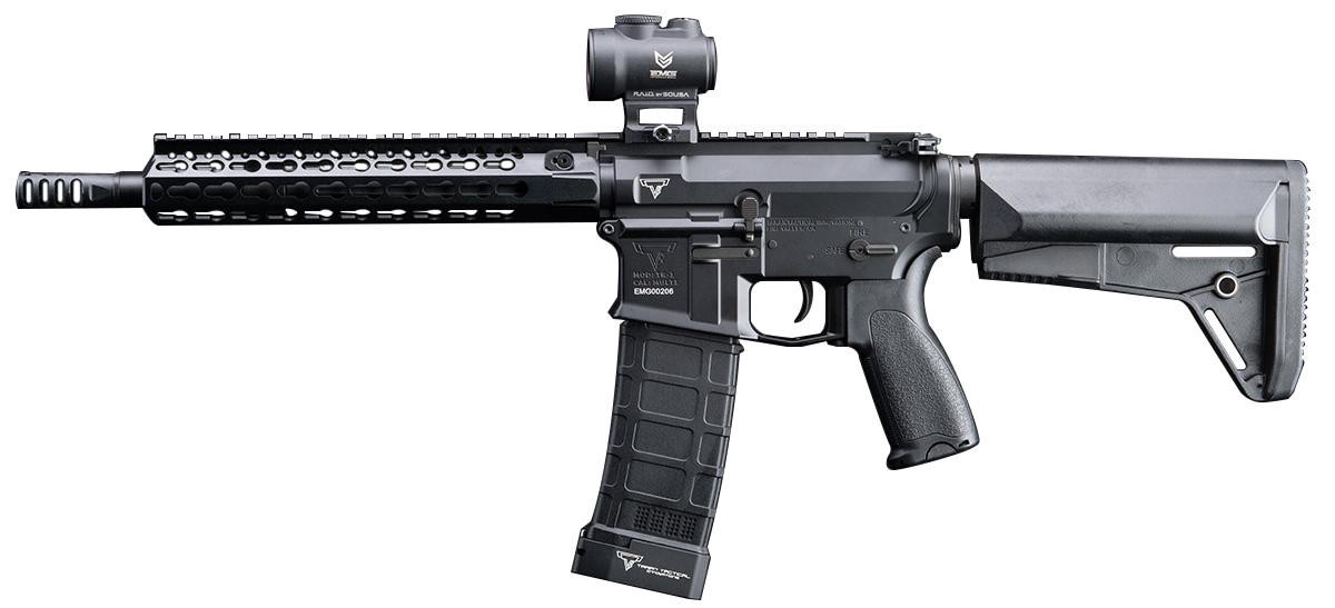 EMG TTI Licensed TR-1 M4E1 SBR "Ultralight" Airsoft AEG Rifle, Black