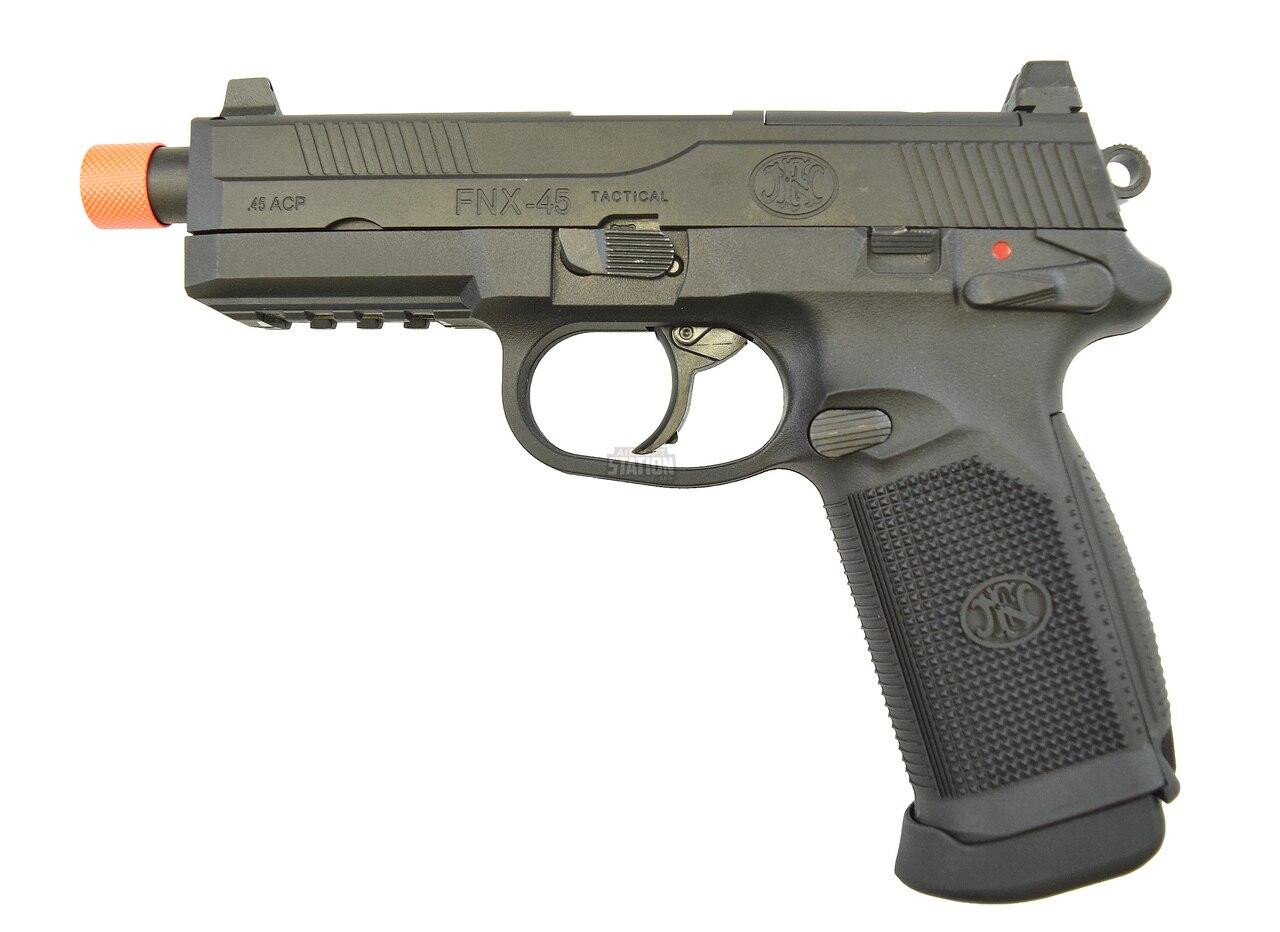 FN Herstal FNX-45 Tactical Metal Gas Blowback Airsoft Pistol, Black