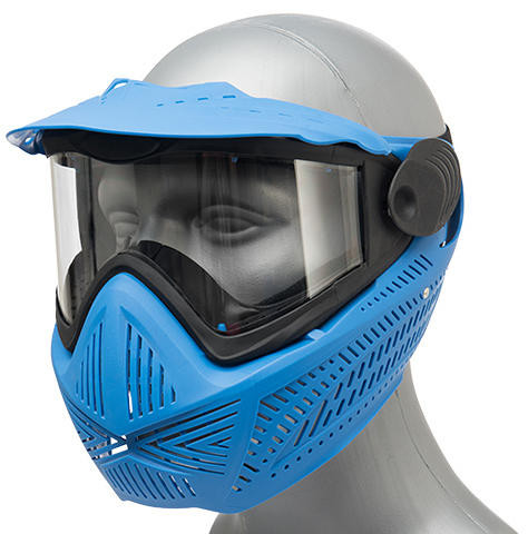 G-Force F2 Single Layer Airsoft Full Face Mask, Blue