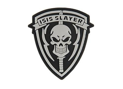 G-Force ISIS Slayer Knife and Skull PVC Morale Patch, Black