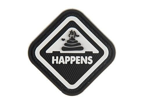 G-Force S*** Happens PVC Morale Patch, Black