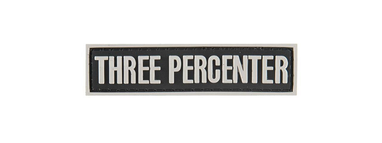 G-Force Three Percenter PVC Morale Patch, Black