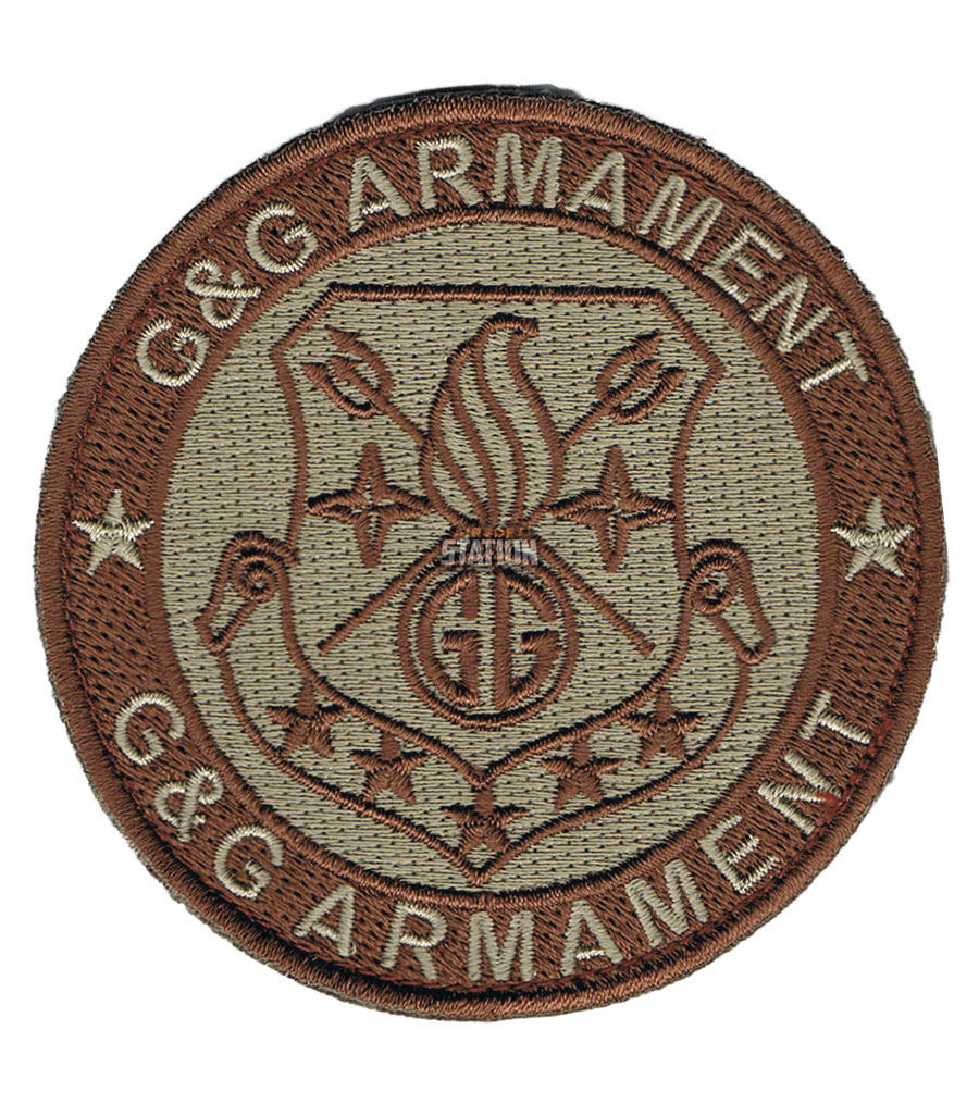 G&G Armament Official Velcro Patch, Round, Tan