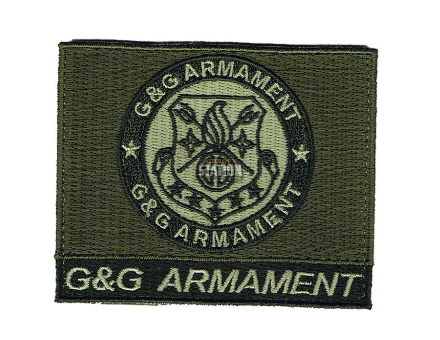 G&G Armament Official Velcro Patch, Square, OD