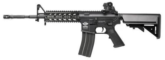 G&G CM16 Raider Long AEG Airsoft Rifle w/ Battery & Charger, Black