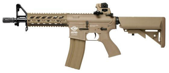 G&G CM16 Raider Short AEG Airsoft Rifle w/ Battery & Charger, Tan