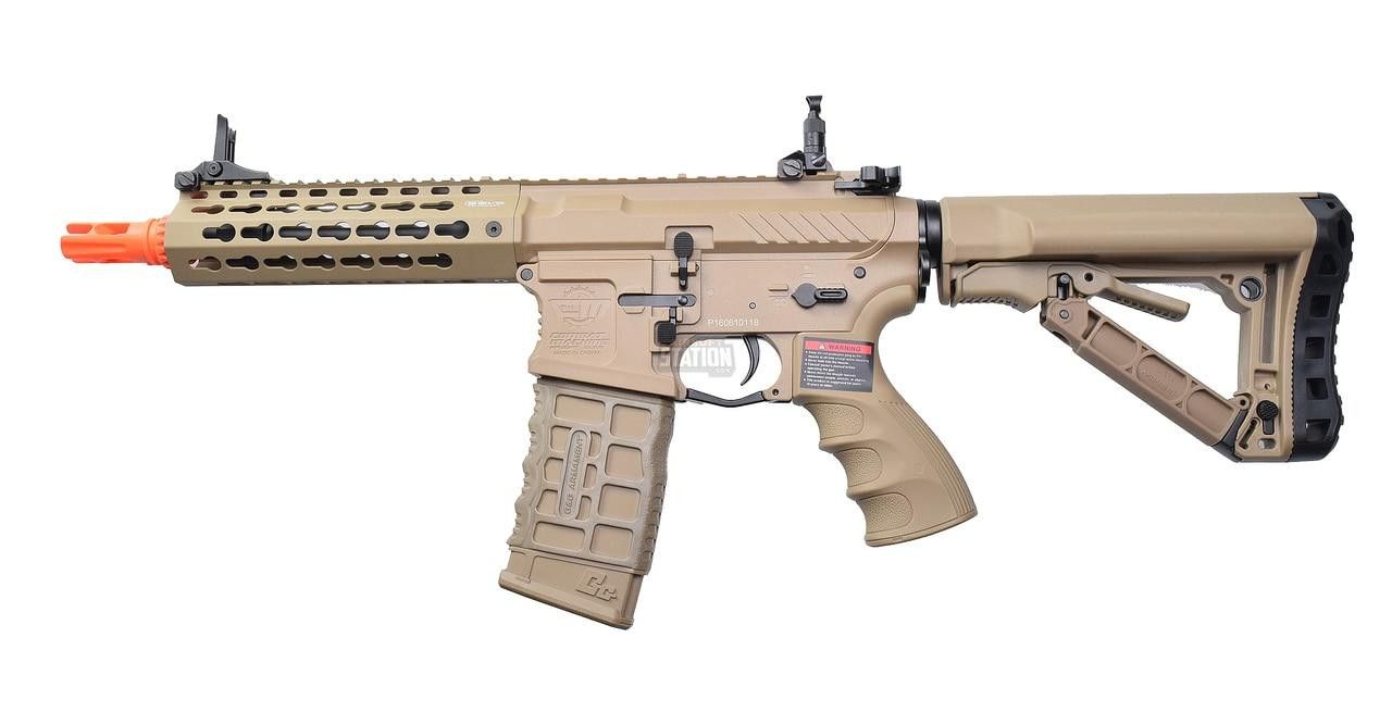 G&G CM16 SRS Series 7" Keymod Airsoft CQB AEG - FDE/Tan
