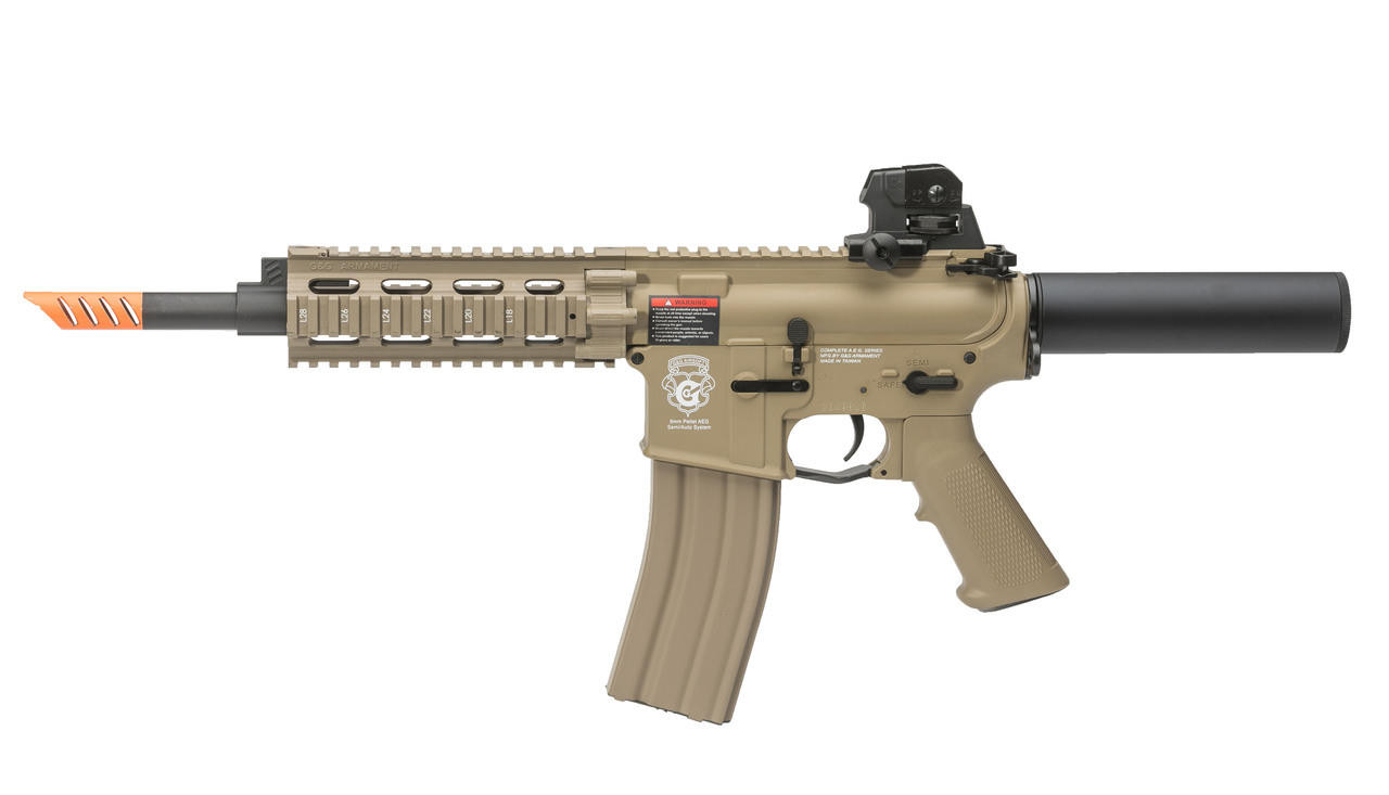 G&G Combat Machine CQW WASP Blowback Tan Airsoft Rifle