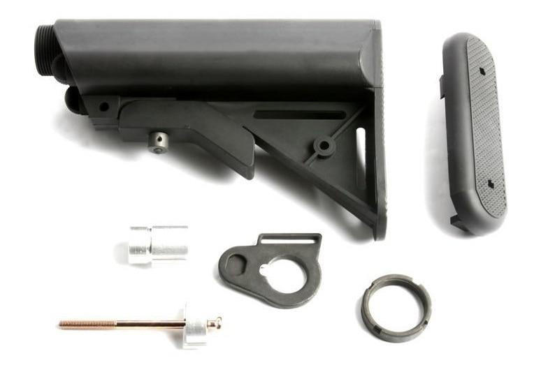 G&G Extended Battery Crane Stock & Buffer Tube Kit, Black