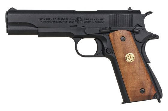 G&G GPM1911-P GP2 Gas Blowback Airsoft Pistol, Black