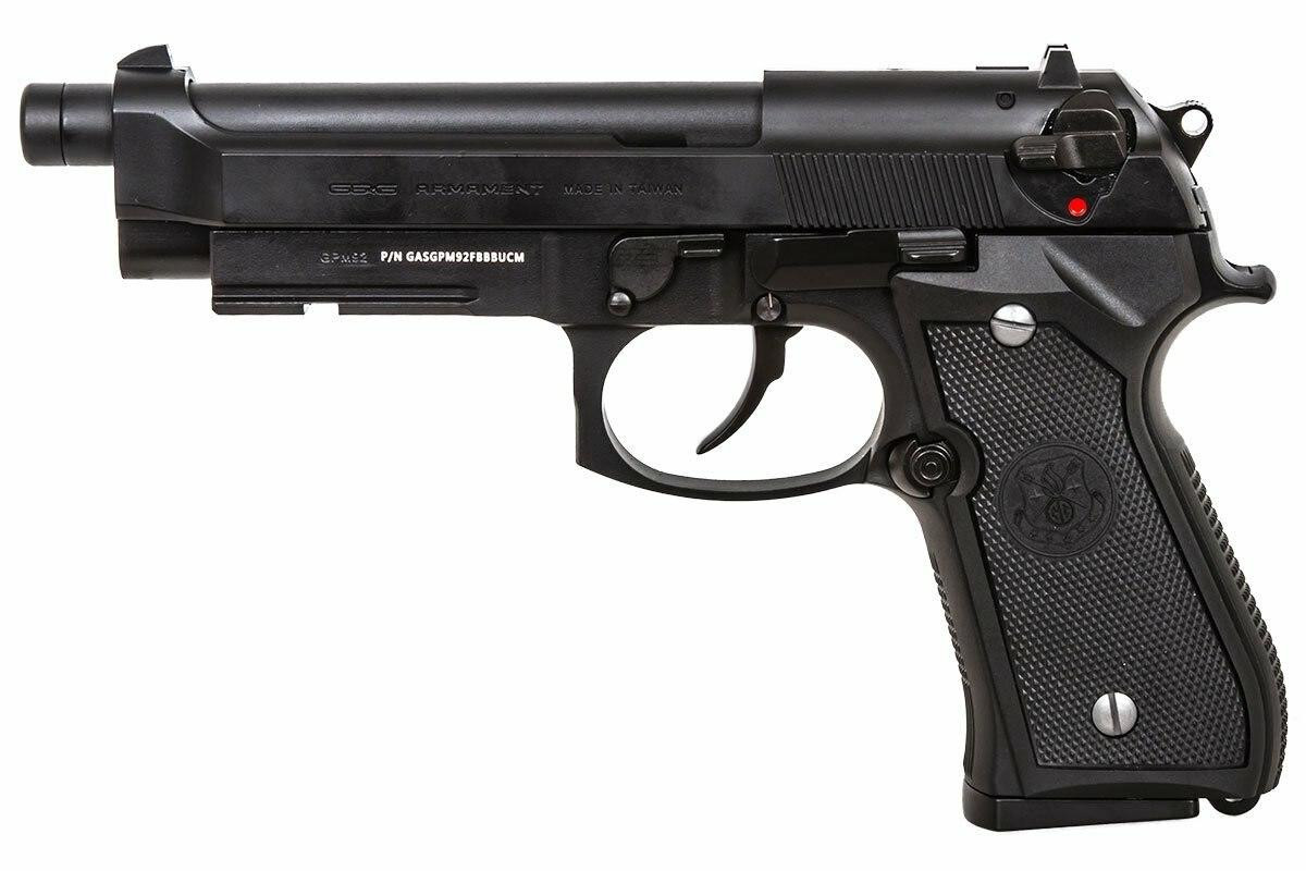 G&G GPM92 Gas Blowback Airsoft Pistol, Black
