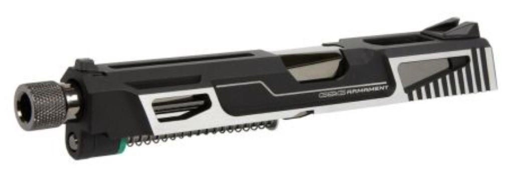 G&G GTP 9 CNC Aluminum Slide Kit, Black/Silver