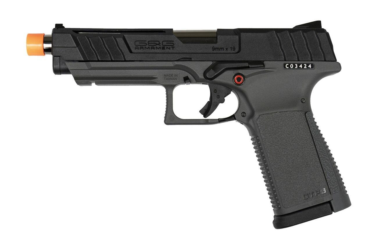 G&G GTP9 Gas Blow Back Airsoft Pistol, Black / Grey