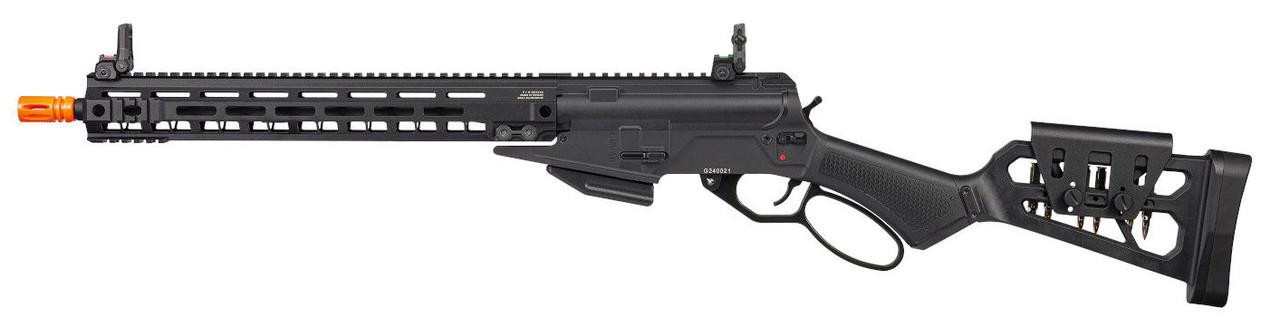 G&G LevAR15 Gas Lever Action Airsoft Rifle, Black
