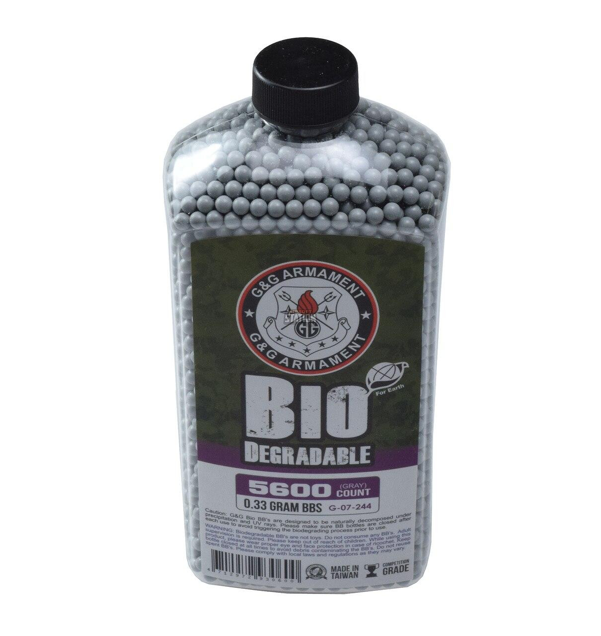 G&G Perfect BBs, 0.33g, 5600 ct. Bottle, White, Biodegradable