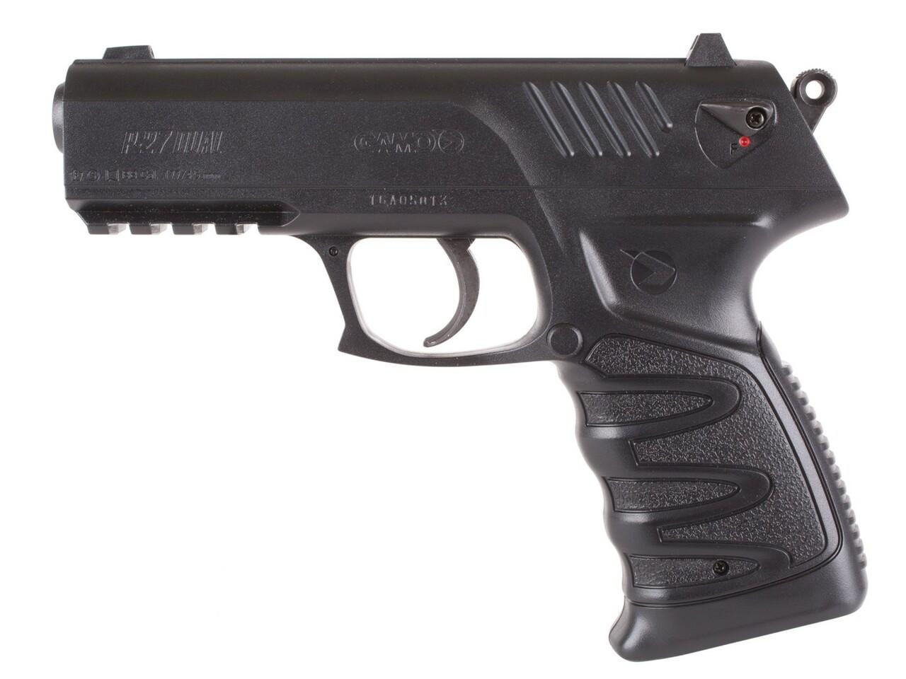 Gamo P-27 Dual Pellet CO2 Powered 0.177 Cal BB Air Pistol, Black