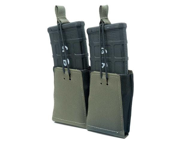 GBRS Group Double 5.56 Rifle Magazine Pouch Bungee Retention, Ranger Green