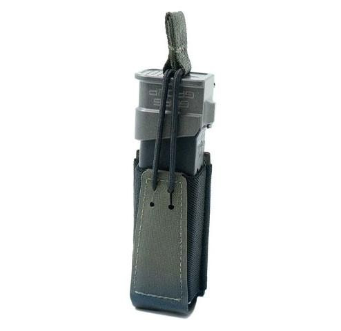 GBRS Group Single Pistol Magazine Pouch w/ Bungee Retention, Ranger Green