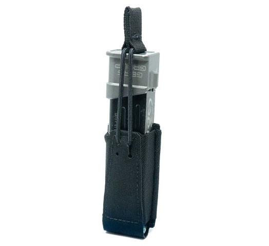 GBRS Group Single Pistol Magazine Pouch w/ Bungee Retention, Black