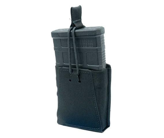GBRS Group Single Rifle 7.62 Magazine Pouch w/ Bungee Retention, Black