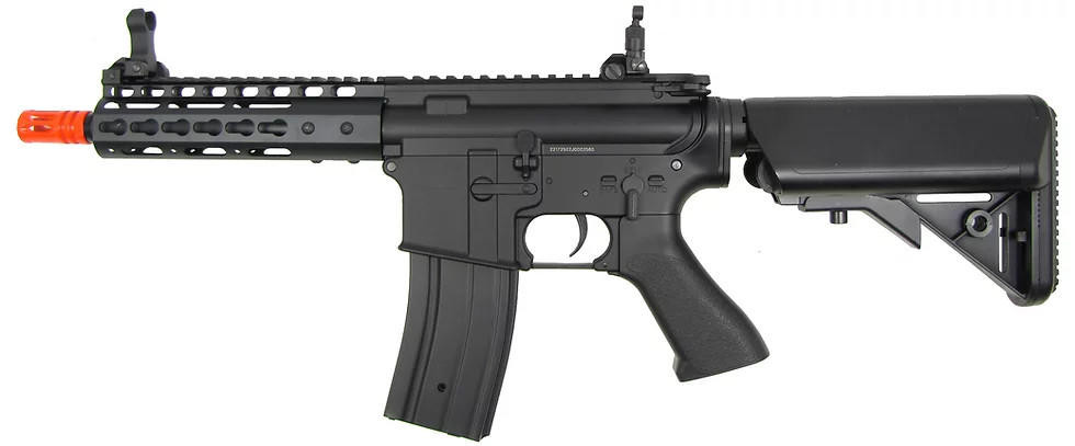 GE 6635 M733 Metal RIS Airsoft AEG Rifle, Black