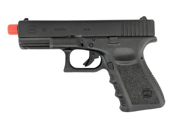 Glock Gen 3 G19 Co2 Non-Blowback Airsoft Pistol, Black