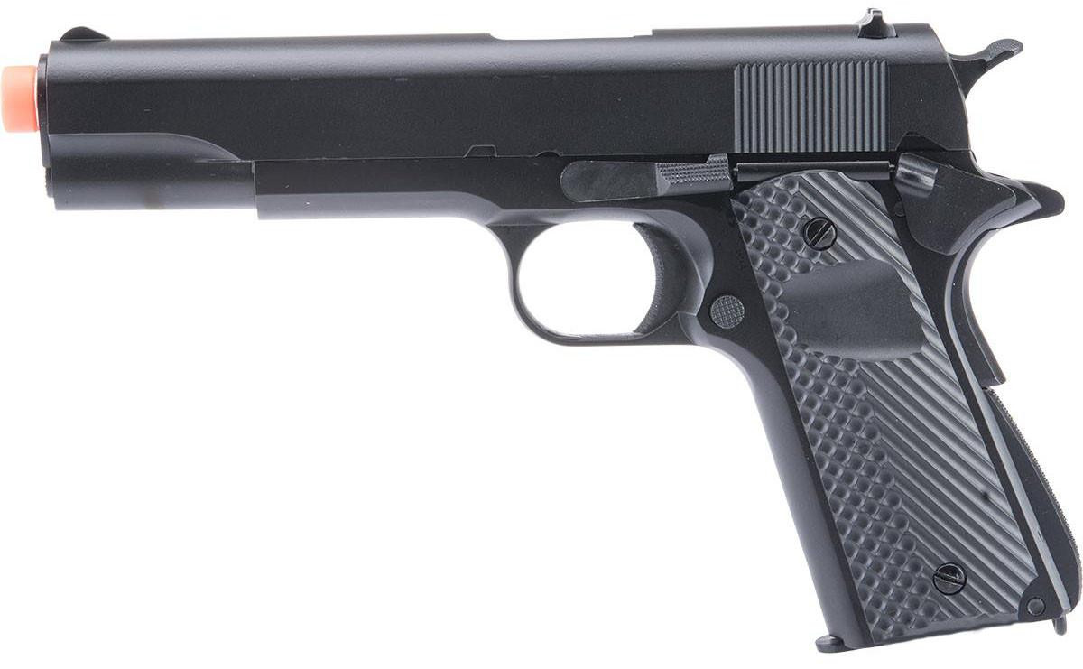 Golden Eagle 1911 Full Metal Gas Blowback Airsoft Pistol, Black
