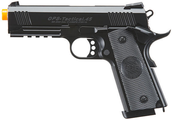 Golden Eagle 3324 1911 Gas Blowback Airsoft Pistol, Black