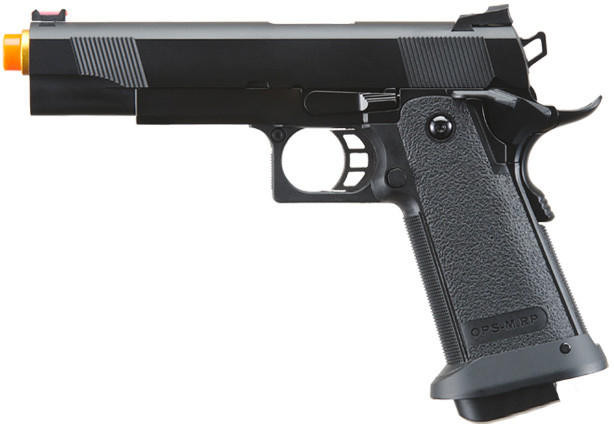 Golden Eagle 3333 Hi-Capa GBB Airsoft Pistol, Black