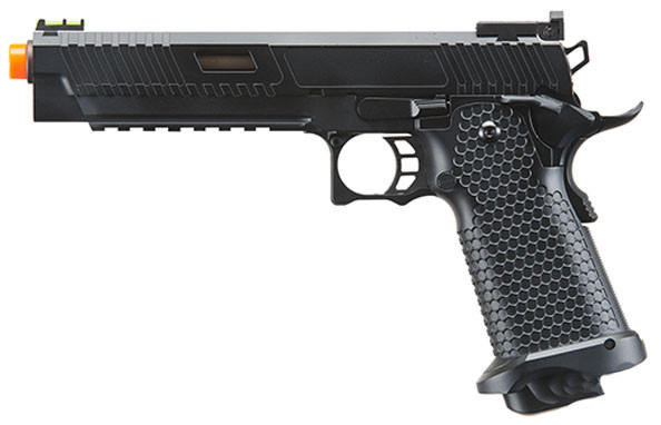 Golden Eagle 3615 Hi-Capa GBB Airsoft Pistol w/ Vented Slide, Black/Bronze