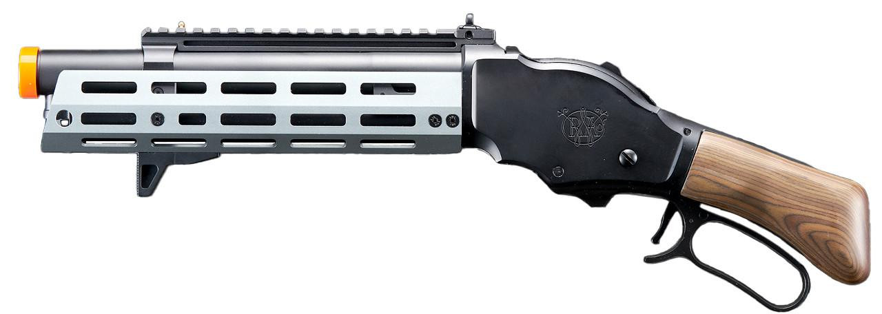 Golden Eagle Alpha Tactical Production A.T.87 Compact Lever Action Gas Airsoft Shotgun, Gray