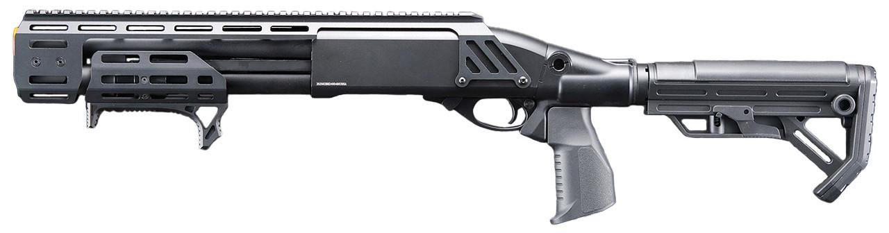 Golden Eagle Alpha Tactical Production A.T.P. Doomsday Gas Pump-Action Airsoft Shotgun, Black