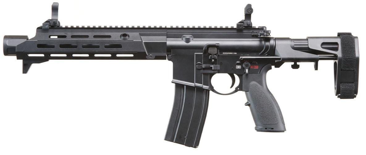 Golden Eagle GBBR 11" M-LOK Airsoft Rifle w/ Mock Amplifier, Black