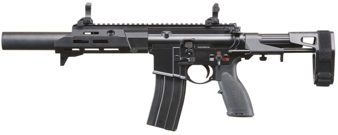 Golden Eagle GBBR 7.5" M-LOK Airsoft Rifle w/ Mock Suppressor, Black