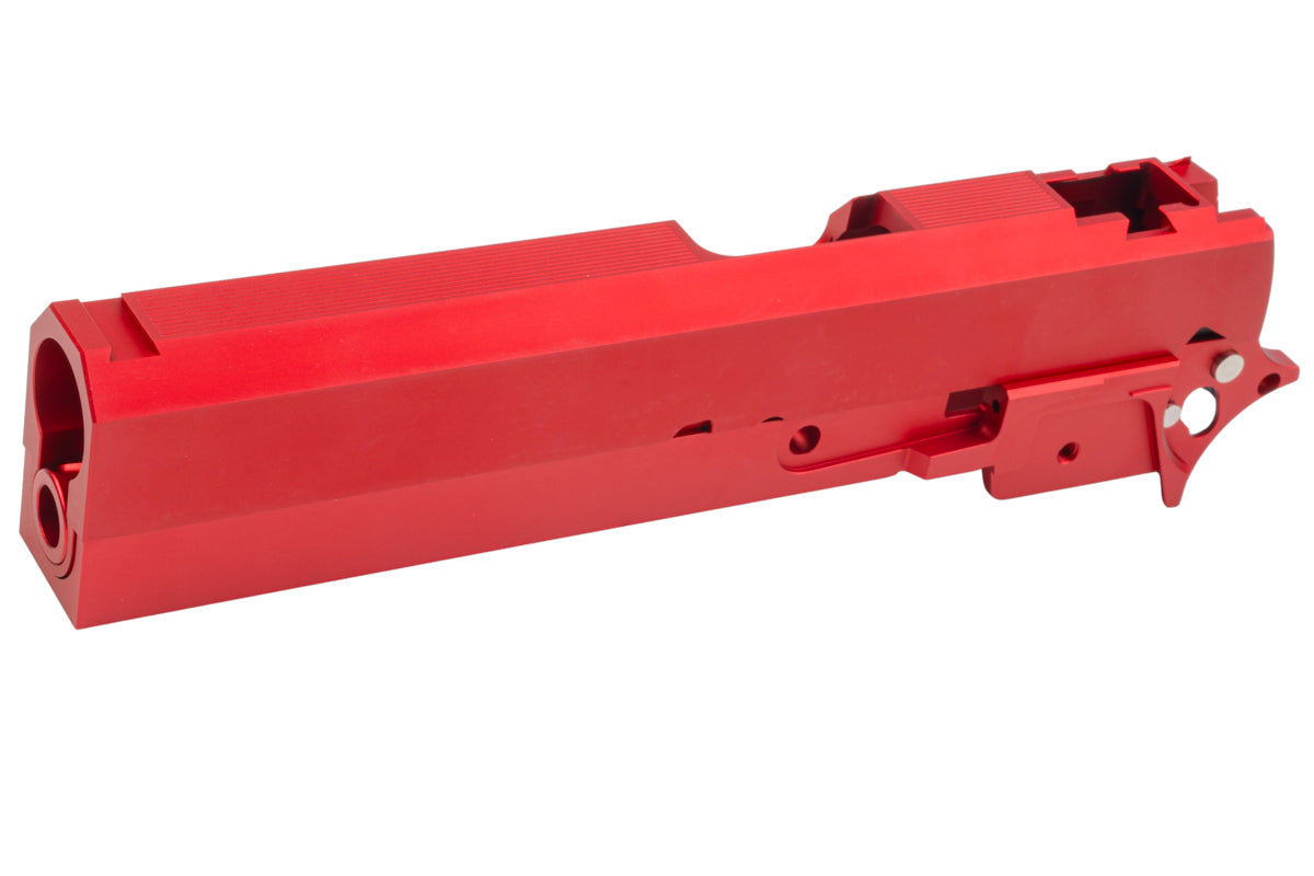 Dr. Black Aluminum Slide & Frame Kit For Tokyo Marui Hi Capa 5.1 GBB Airsoft (Type CLEAN/ Red)