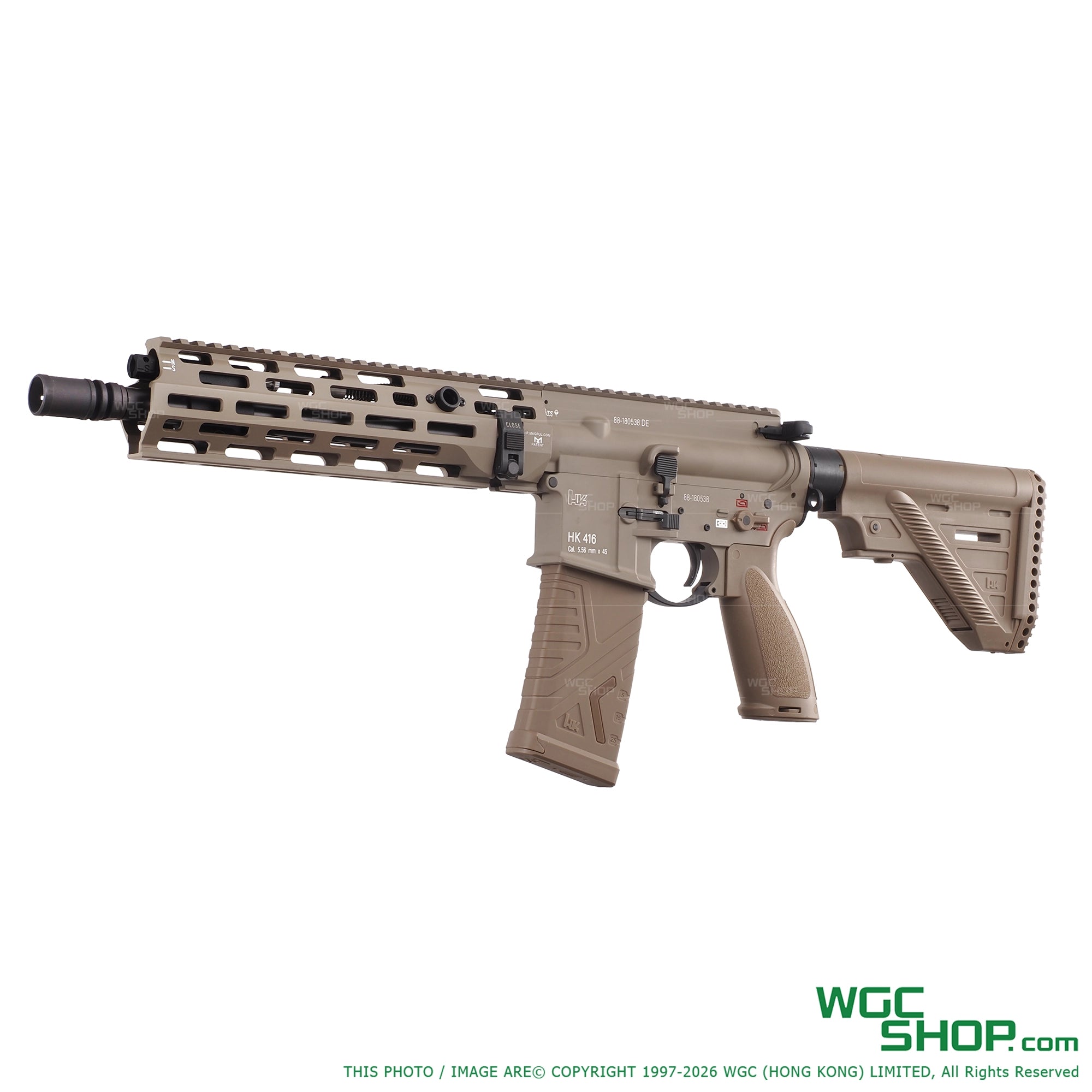 GHK HK416A5 GBB Airsoft ( Tan / Deluxe Version ) - UMAREX Licensed