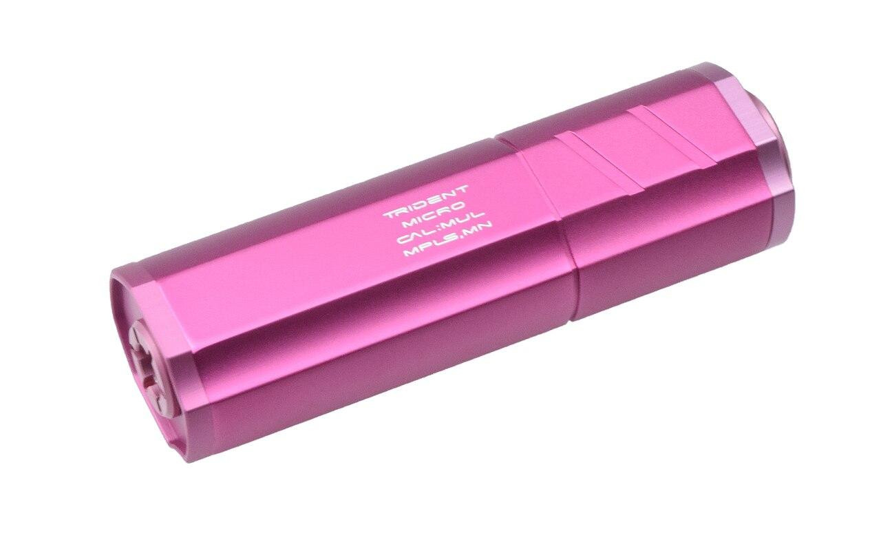 Helix Trident Micro Mock Airsoft Suppressor, Pink