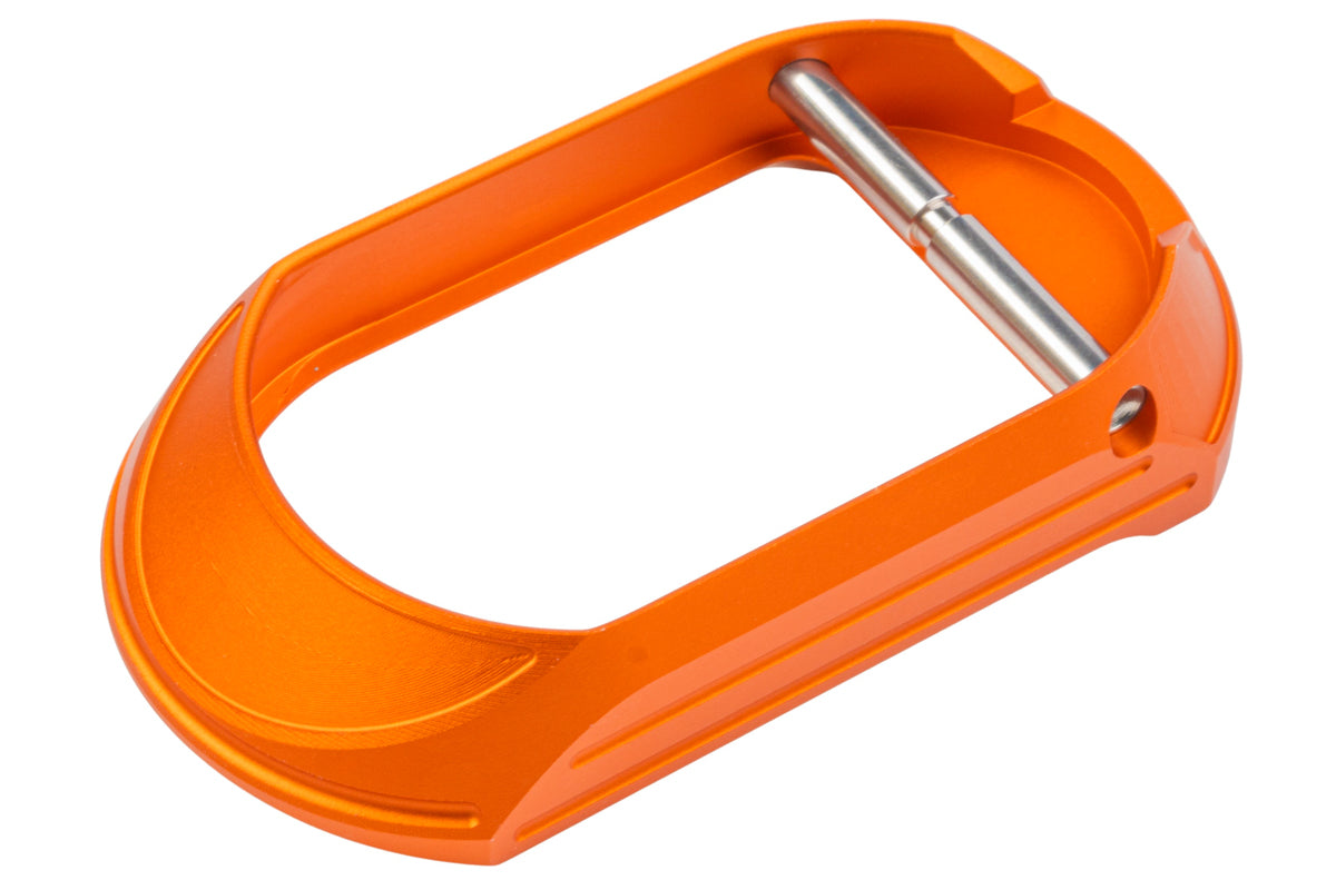 Dr. Black Aluminum Magwell Type C For Tokyo Marui Hi Capa GBB Airsoft - Orange (Polymer Grip / Dr.Bl