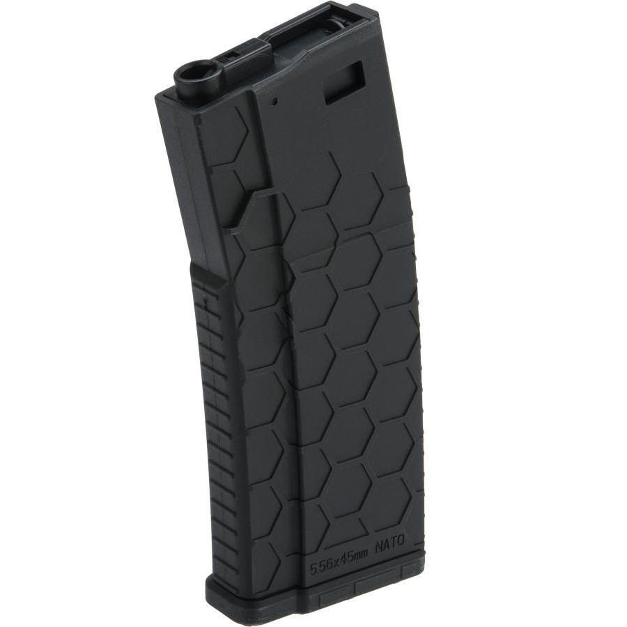 Hexmag Airsoft 300rd High-Cap Flashmag for M4/M16 Series Airsoft Rifles, Black