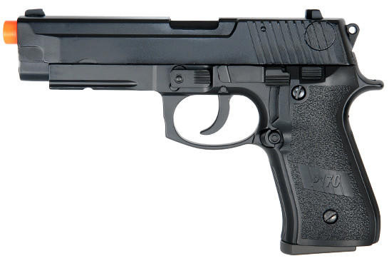 HFC 8.25" Semi Auto Gas Blowback Airsoft Pistol, Black