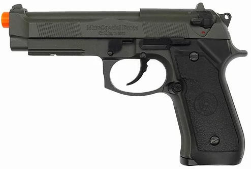 HFC M9 Full Metal Semi Auto Gas Blowback Pistol, Black