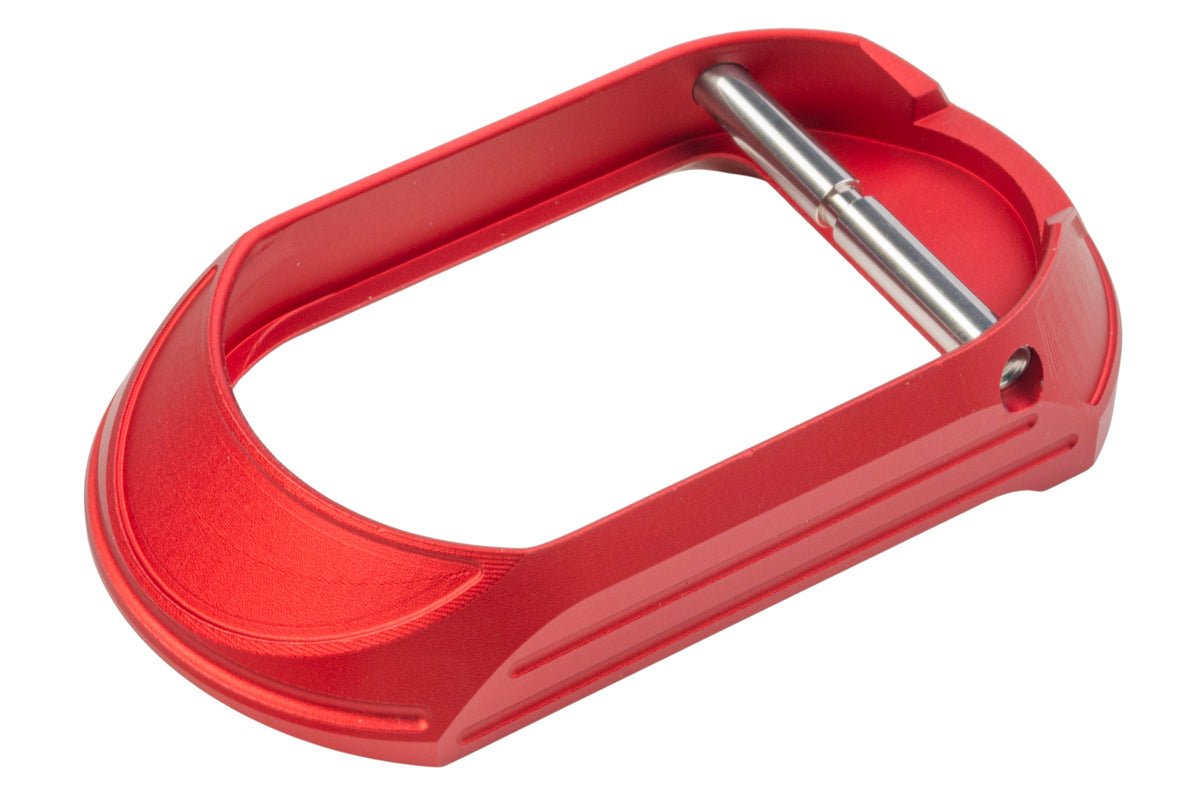 Dr. Black Aluminum Magwell Type C For Tokyo Marui Hi Capa GBB Airsoft - Red (Polymer Grip / Dr.Black