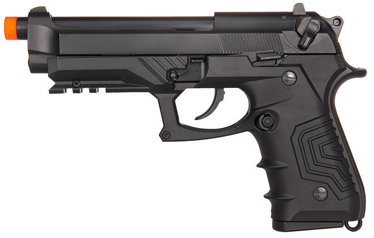 HFC M92 CO2 Blowback Semi Auto Airsoft Pistol, Black