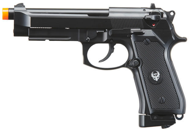 HFC Metal M9 CO2 Gas Blowback Airsoft Pistol, Black