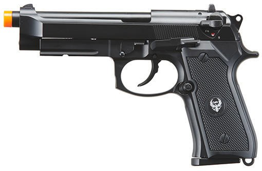HFC Metal M9 Full-Auto Green Gas Blowback Airsoft Pistol, Black