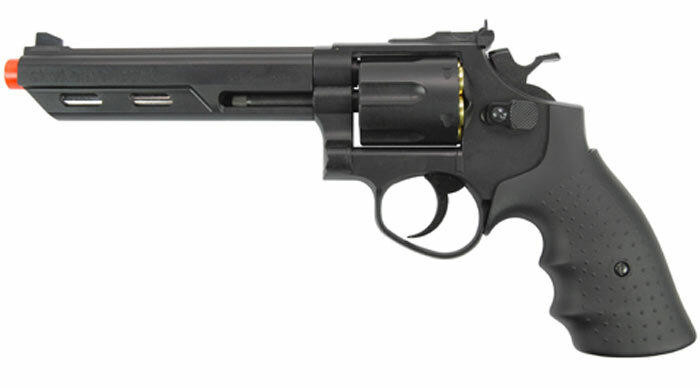 HFC Savaging Bull 6" Barrel Gas Revolver, Black
