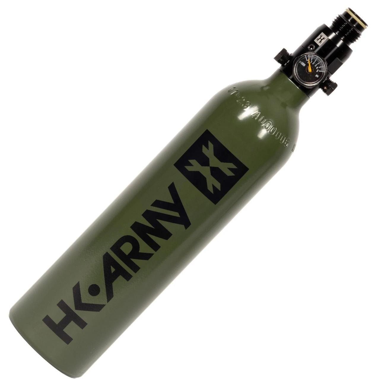 HK Army 26ci 3000psi Aluminum HPA Tank w/ Regulator, Skinny, Olive