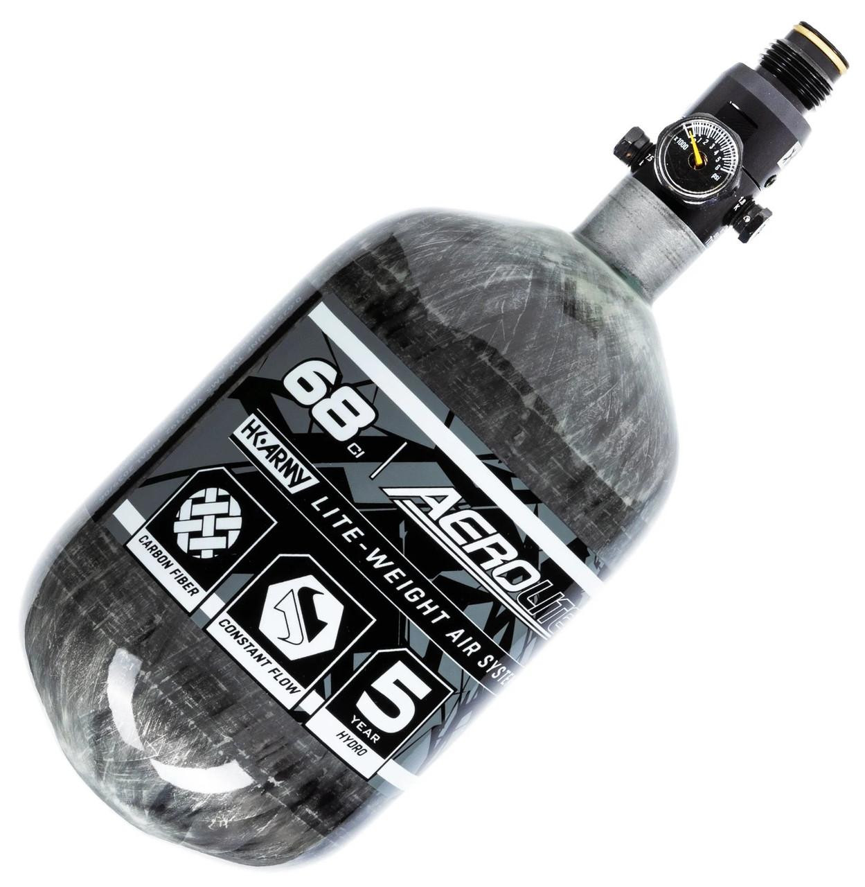 HK Army Aerolite Carbon Fiber Tank 68Ci / 4500 PSI, Clear