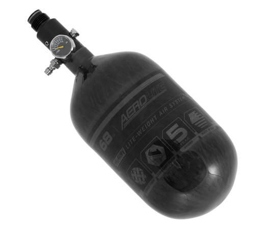 HK Army Aerolite Carbon Fiber Tank 68Ci / 4500 PSI, Smoked