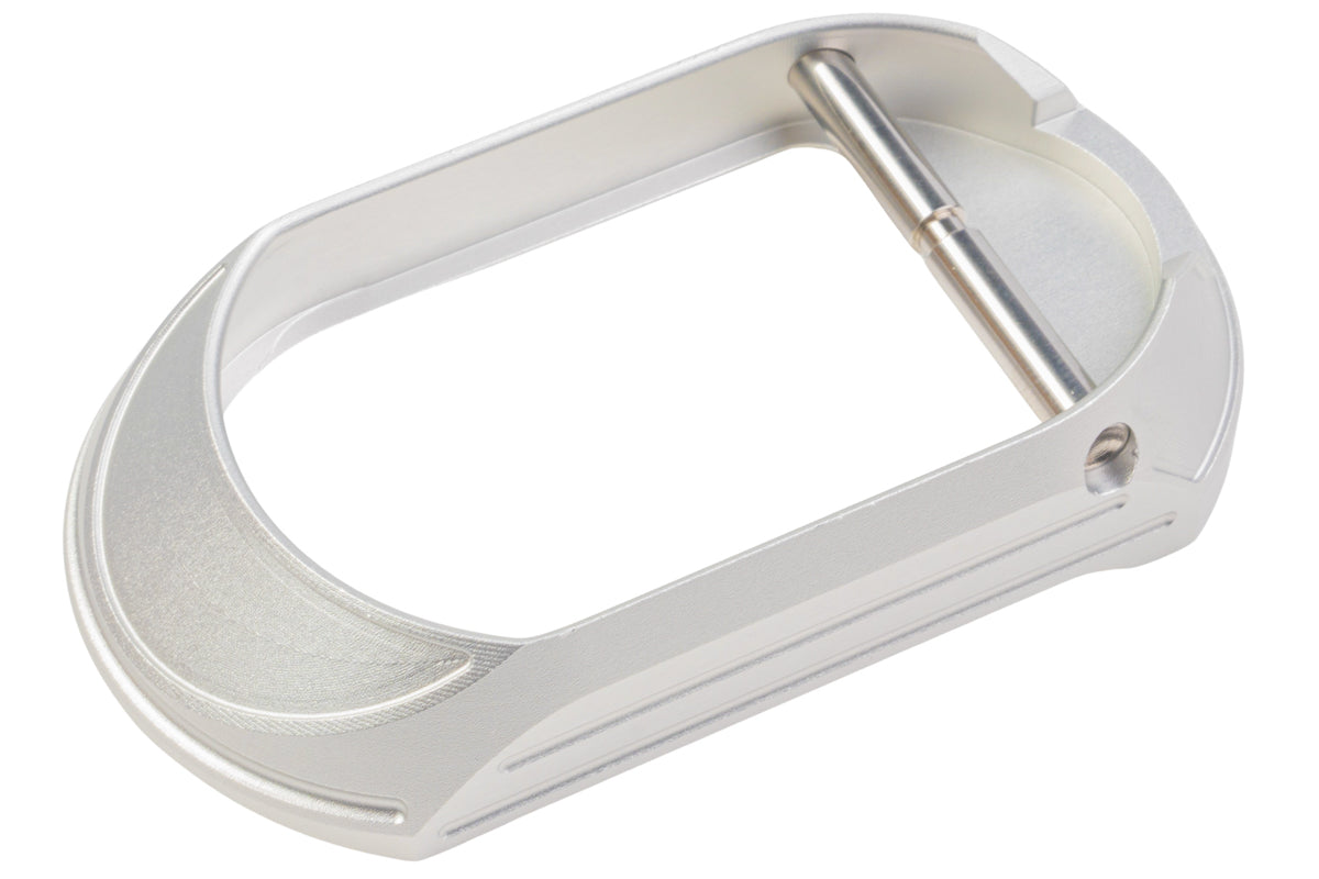 Dr. Black Aluminum Magwell Type C For Tokyo Marui Hi Capa GBB Airsoft - Silver (Polymer Grip / Dr.Bl